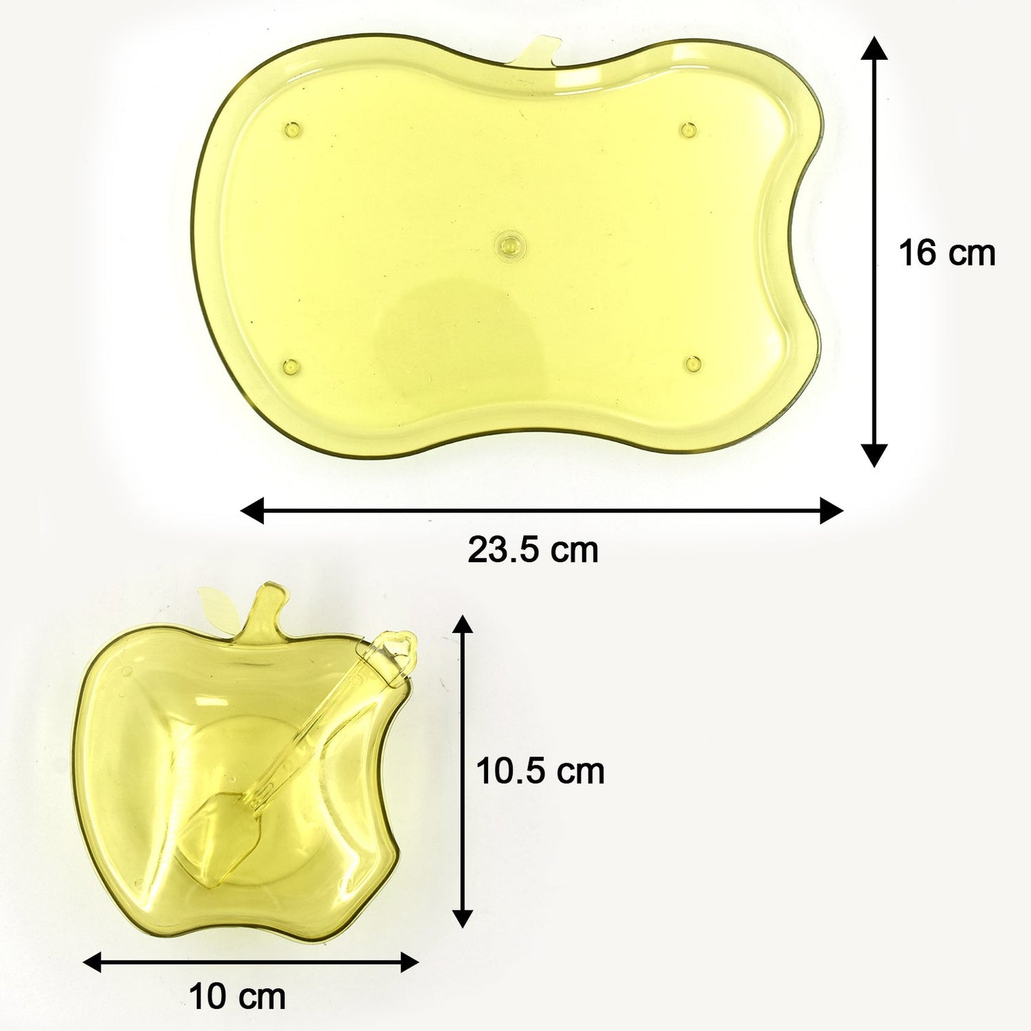 Apple Shape Tray Bowl Used For Serving Snacks And Various Food Stuffs