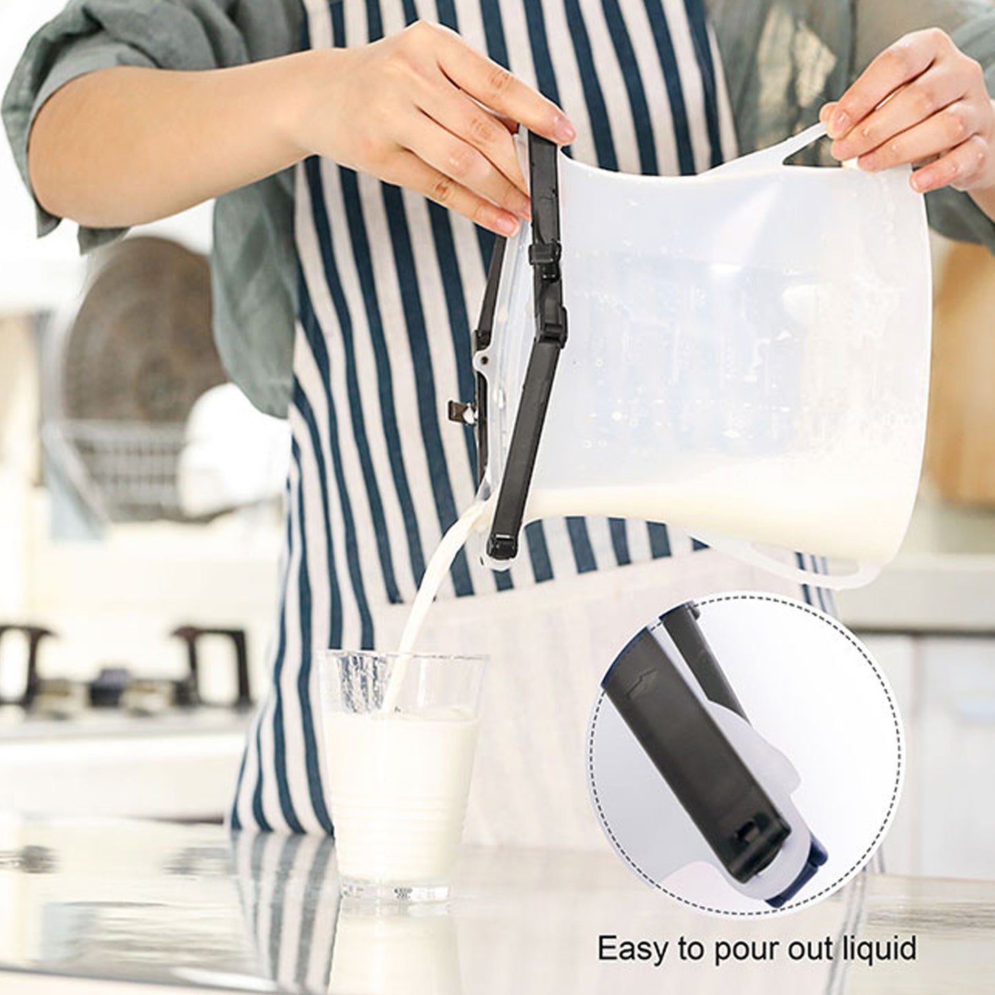 Reusable Silicone Food Storage Bag 3 Bag Set Leakproof Lock Reusable Flat Bottom Freezer Bags Sandwich Bags Silicone Food Grade Kids Snack Bags Bpa Free Microwave Dishwasher Safe