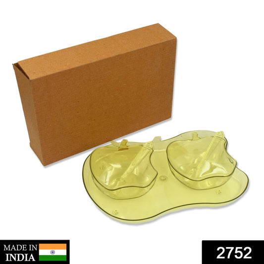 Apple Shape Tray Bowl Used For Serving Snacks And Various Food Stuffs